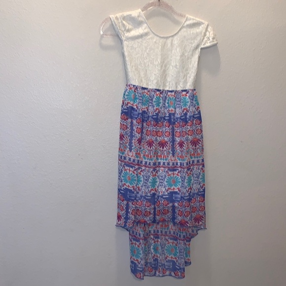 Shyanne | Dresses | Shyanne Girls Large White Lace Asymmetrical Dress ...